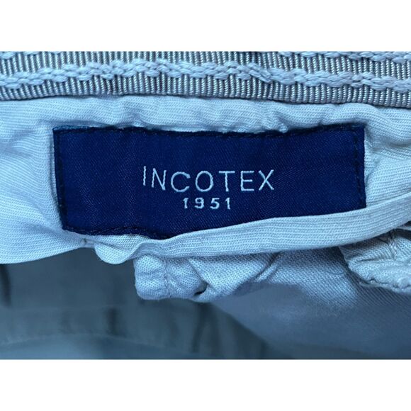 INCOTEX 1951 White Ray Regular Cotton Pants Trousers   Mens Size EU 46  US 30 - Picture 4 of 11